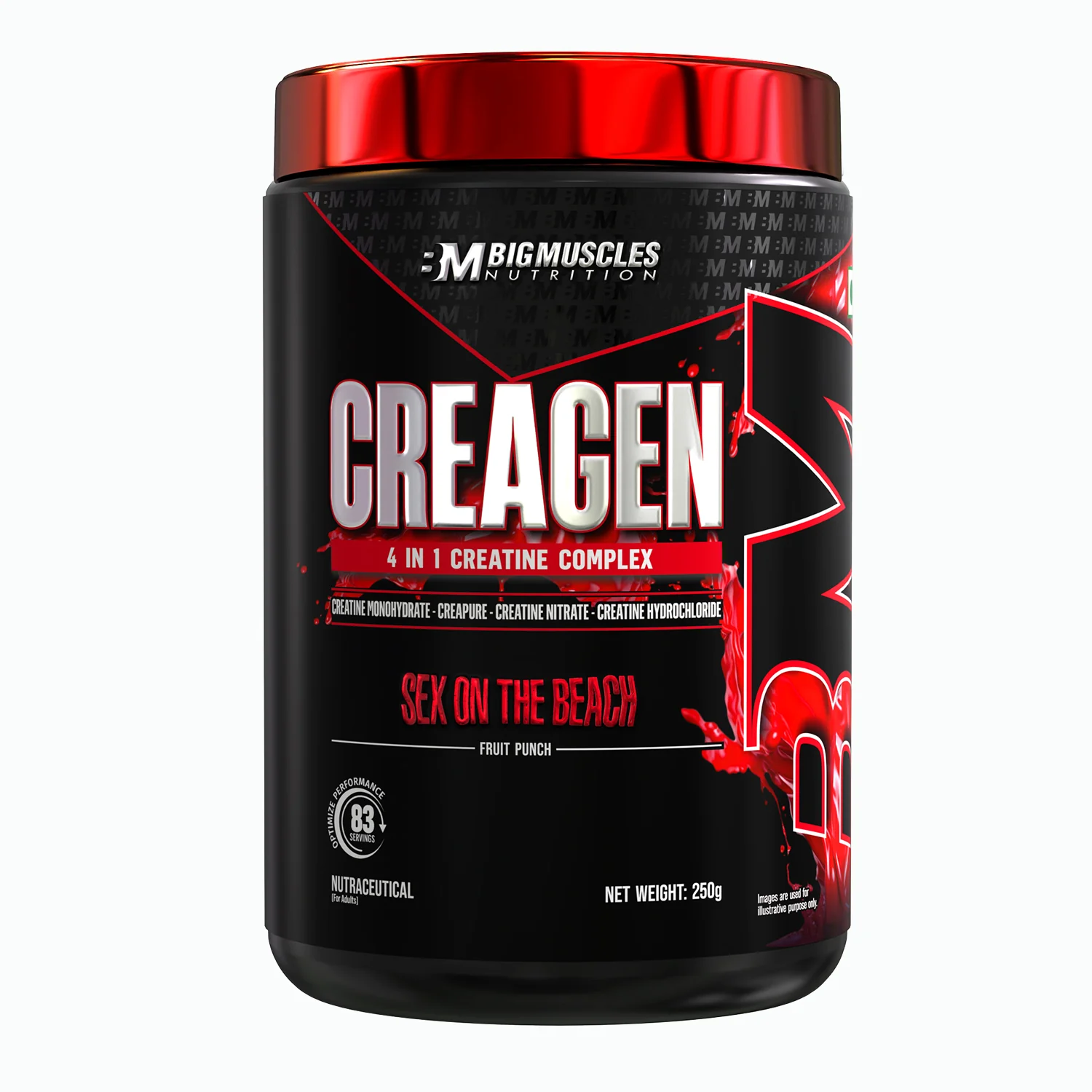 Bigmuscles Nutrition Creagen (83 Servings, Arctic Blast) | 4 In 1 Creatine Complex: Creatine Monohydrate