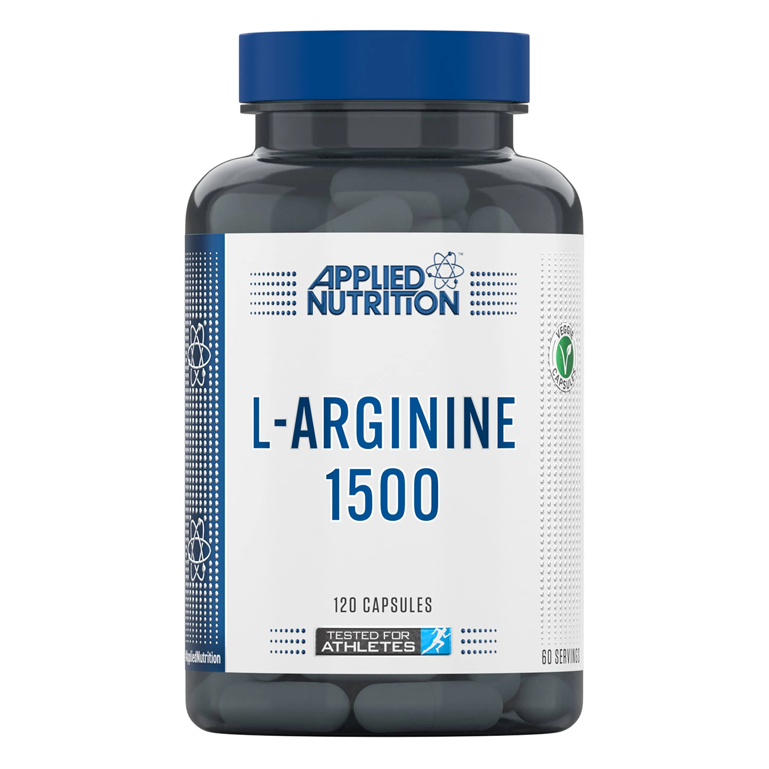 Applied Nutrition L-Arginine Capsules - 1500mg High Strength L Arginine Per Serving, Nitric Oxide Booster For Workout & Performance