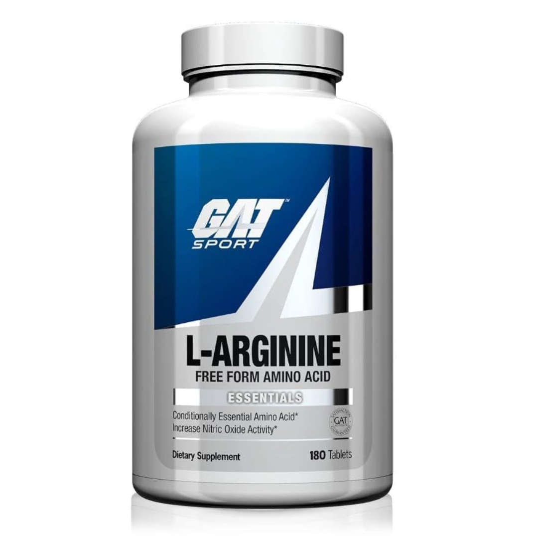 GAT L-Arginine Tablets, 180 Count Free Form Amino Acid